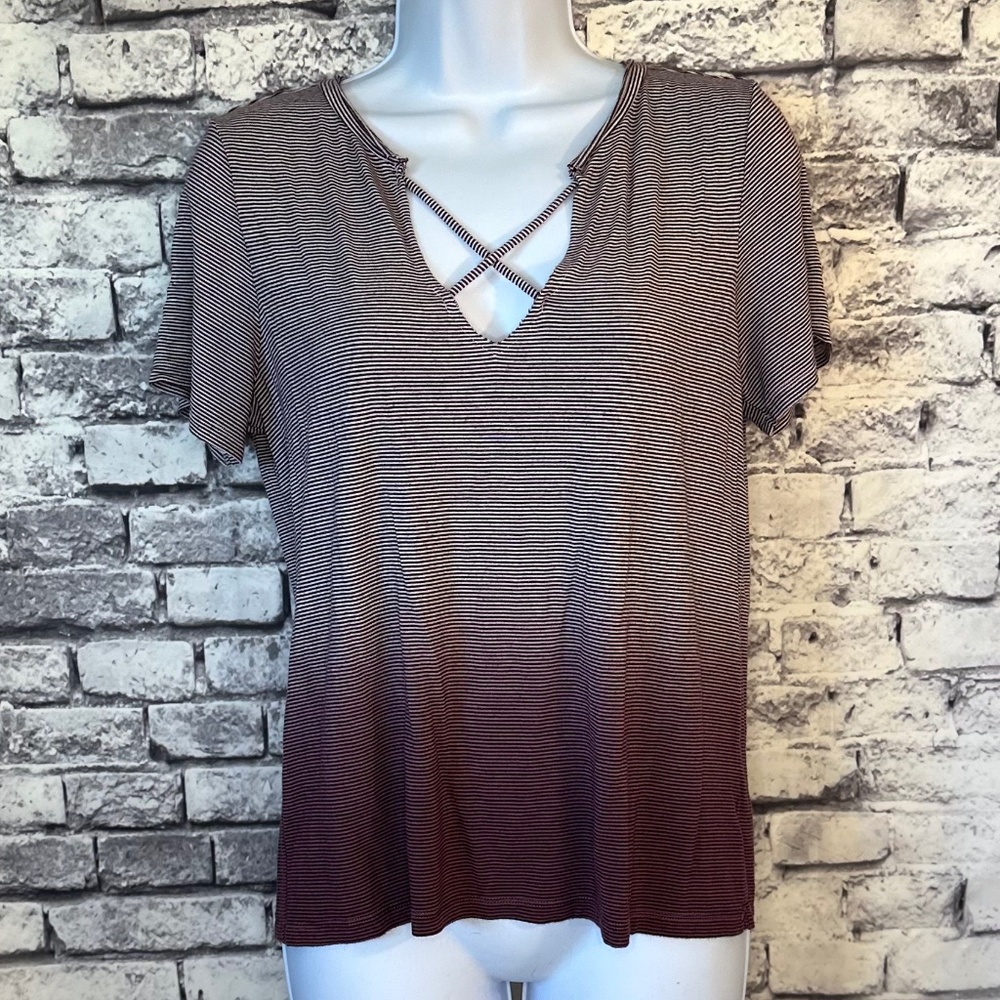 American Eagle Ombre Striped Shirt Sizer M